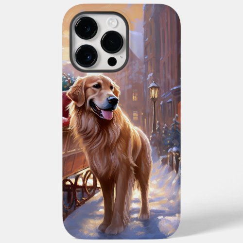 Golden Retriever Christmas Festive Season  Case_Mate iPhone 14 Pro Max Case