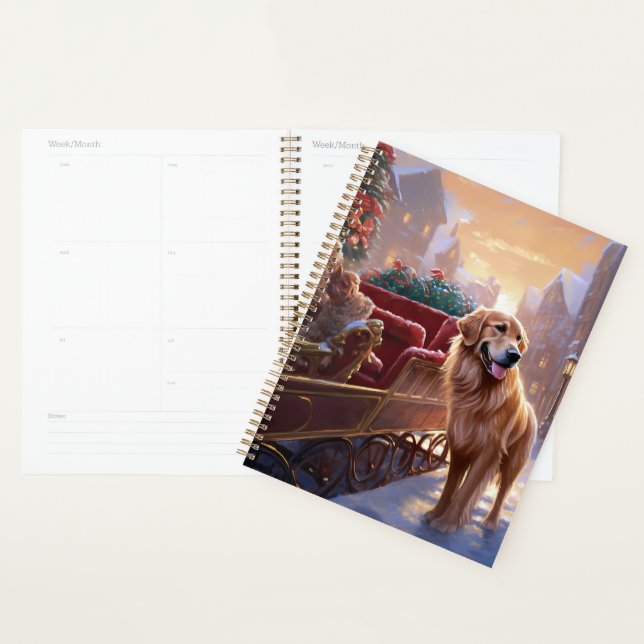 Golden Retriever Christmas Festive Season  Planner (Display)
