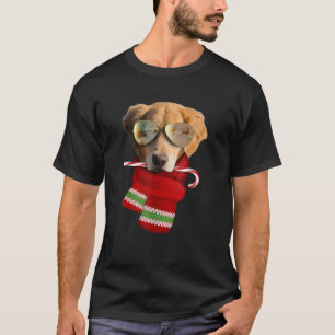 Golden Retriever Christmas Gift Dog Lovers Sunglas T-Shirt