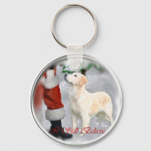 Golden Retriever Christmas Gifts Keychain
