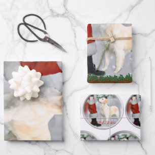 Golden Retriever Christmas Gifts Wrapping Paper Sheets