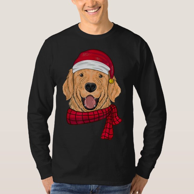 Golden Retriever Christmas Labrador Retriever T-Shirt (Front)