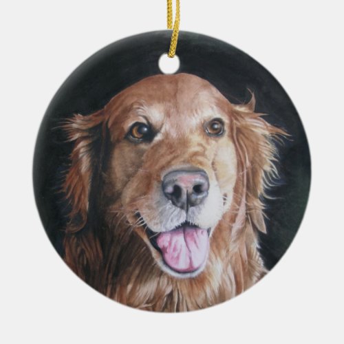 Golden Retriever Christmas Ornament