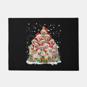 Golden Retriever Christmas Premium Doormat