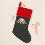 Golden Retriever Christmas Santa Hat Dog Xmas Stocking<br><div class="desc">Golden Retriever Christmas Santa Hat Dog Xmas</div>