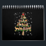 Golden Retriever Christmas Tree Covered By Flash Calendar<br><div class="desc">Golden Retriever Christmas Tree Covered By Flashlight</div>