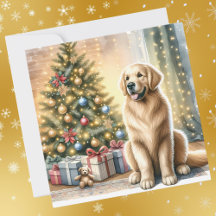 Golden Retriever Christmas Tree