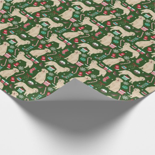 Golden Retriever Christmas wrapping paper