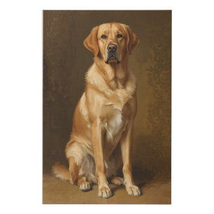Golden Retriever Classic Portrait Canvas Wall Art
