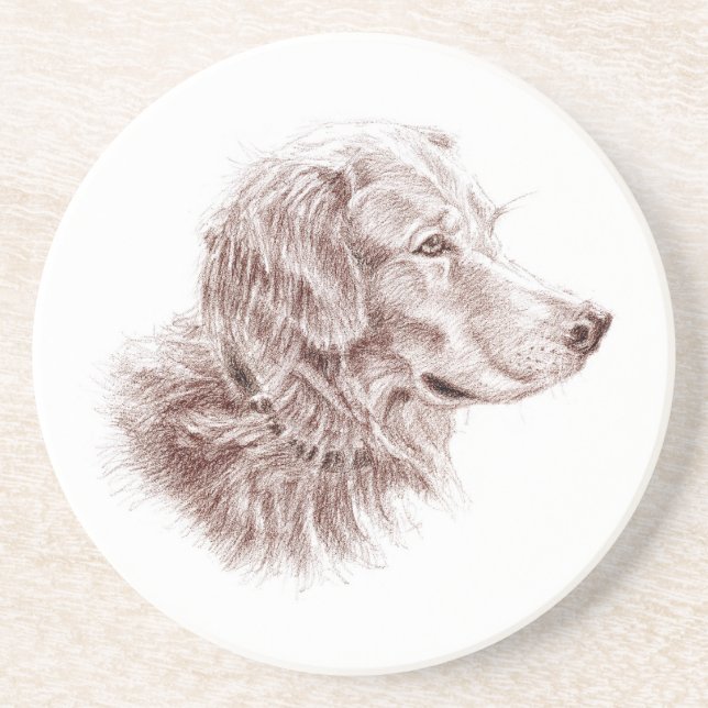 Golden Retriever Coaster (Front)