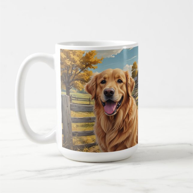 Golden Retriever Coffee Mug (Left)