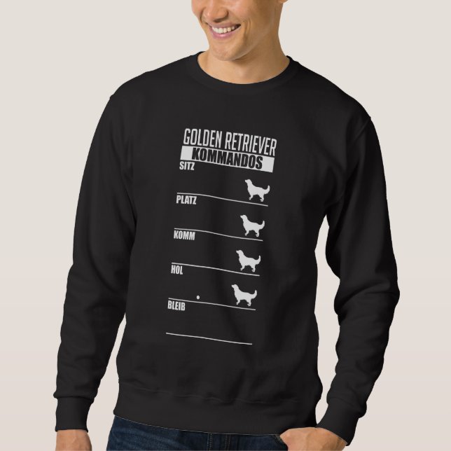 Golden Retriever Commandos Dog Owners Female Sweatshirt (Front)
