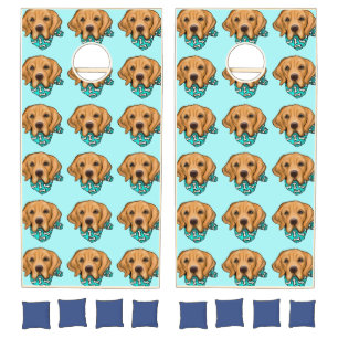 Golden Retriever Cornhole Set