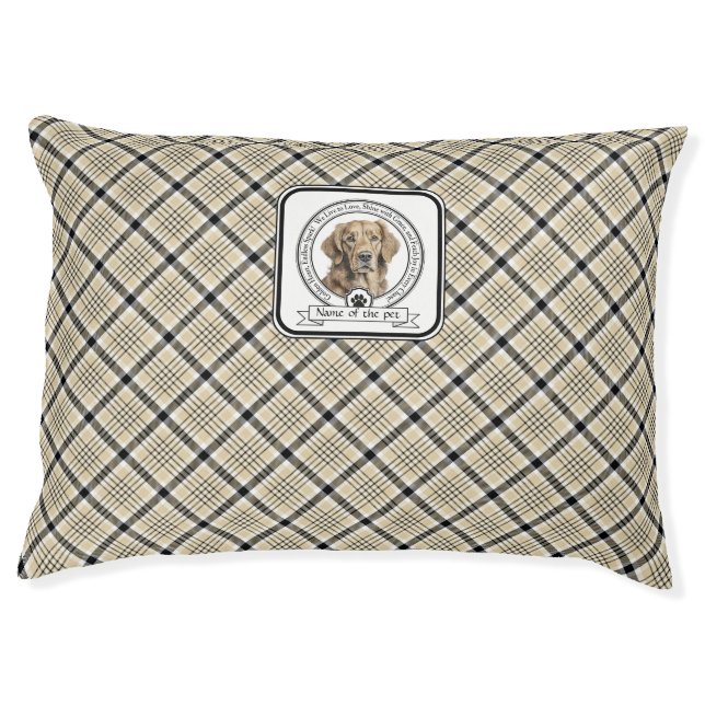 Golden Retriever Credo #2 Pet Bed (Front)