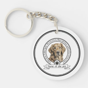 Golden Retriever Credo Keychain