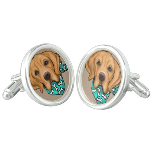 Golden Retriever Cufflinks