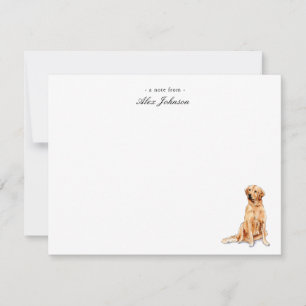 Golden Retriever Custom Flat Thank You Notes