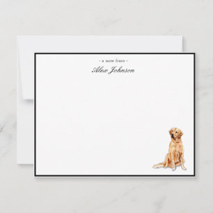 Golden Retriever Custom Flat Thank You Notes