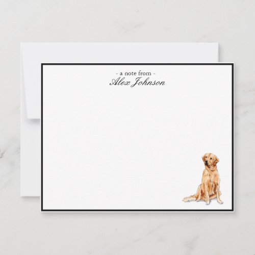 Golden Retriever Custom Flat Thank You Notes