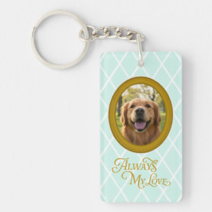 Golden Retriever Custom Photo – Always My Love Keychain
