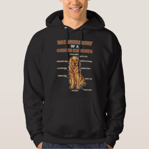 Golden Retriever  Cute Anatomy of a Dog Hoodie