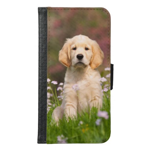 Golden Retriever cute dog puppy Animal Photo _ Samsung Galaxy S6 Wallet Case