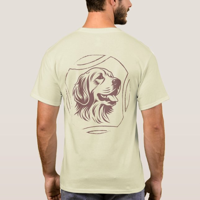 Golden Retriever Dad Best Friend Forever Dog Lover T-Shirt (Back)