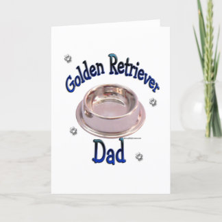 Golden Retriever Dad Card
