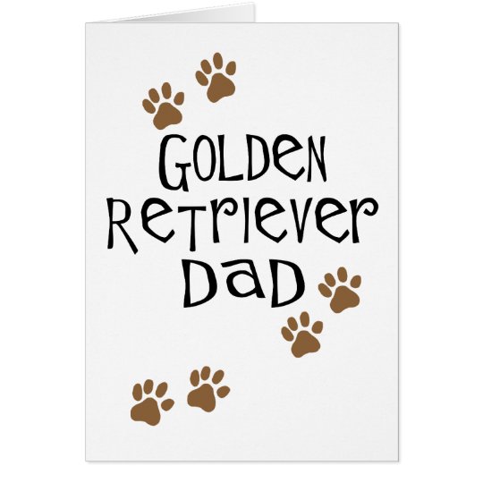 Golden Retriever Dad Card