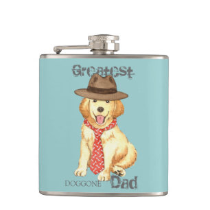 Golden Retriever Dad Flask