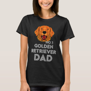 Golden Retriever Dad Number One Dog Dad T-Shirt