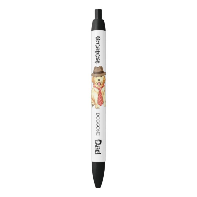 Golden Retriever Dad Pen (Front Vertical)