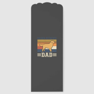 Golden Retriever Dad Retro Dog Bookmarks