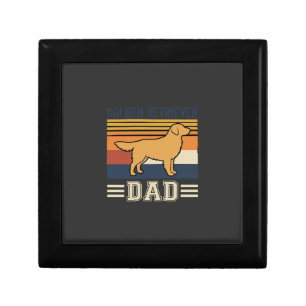 Golden Retriever Dad Retro Dog Gift Box