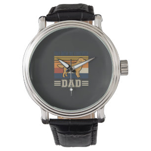 Golden Retriever Dad Retro Dog Watch