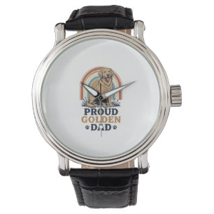 Golden Retriever Dad Shirt Vintage Dog Father Gift Watch
