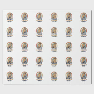 Golden Retriever Dad Shirt Vintage Dog Father Gift Wrapping Paper