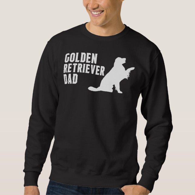 Golden Retriever Dad Silhouette Sweatshirt (Front)