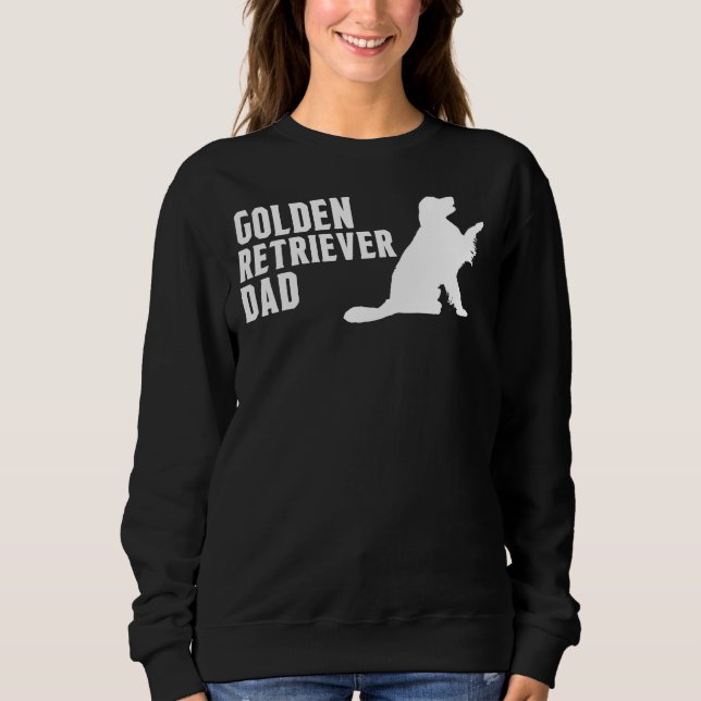 Golden Retriever Dad Silhouette Sweatshirt (Front)