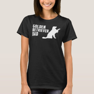 Golden Retriever Dad Silhouette T-Shirt