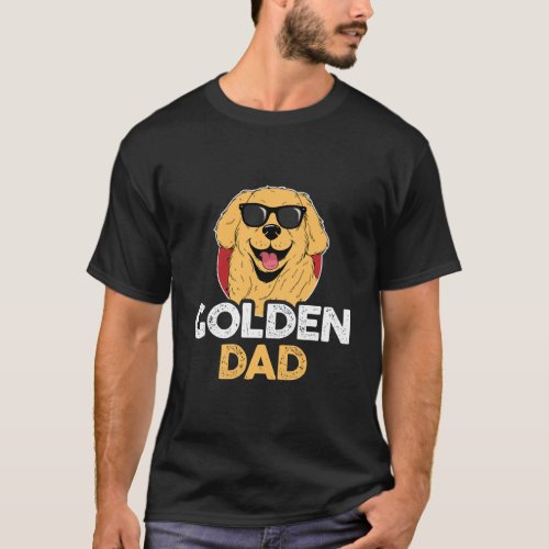 Golden Retriever Dad T_Shirt