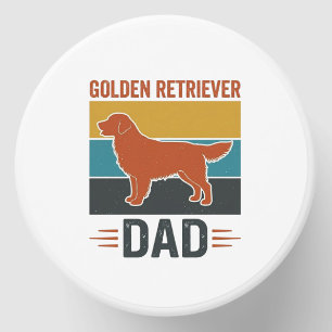 Golden Retriever Dad Vintage Dog Lover Vector Desi Mini Candle Favors