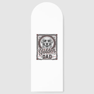 Golden Retriever Dad Vintage Engraving Design_1 Bookmarks