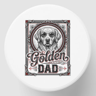 Golden Retriever Dad Vintage Engraving Design_1 Mini Candle Favors