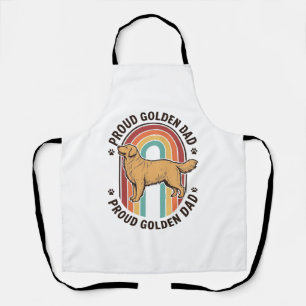 Golden Retriever Dad Vintage Engraving Dog Lover S Apron