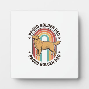 Golden Retriever Dad Vintage Engraving Dog Lover S Plaque