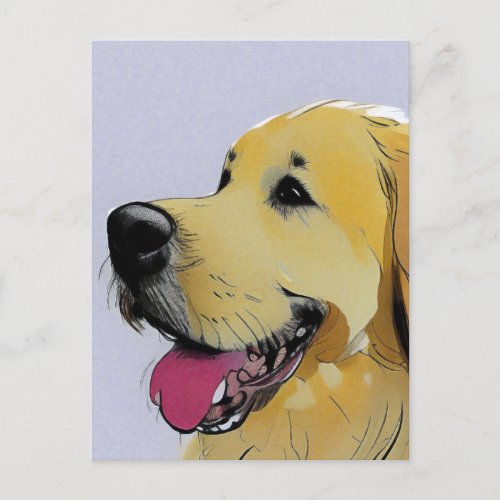 Golden Retriever _ Dog Art Card