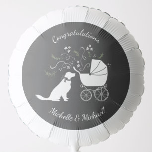 Golden Retriever Dog Baby Shower Gender Neutral Balloon