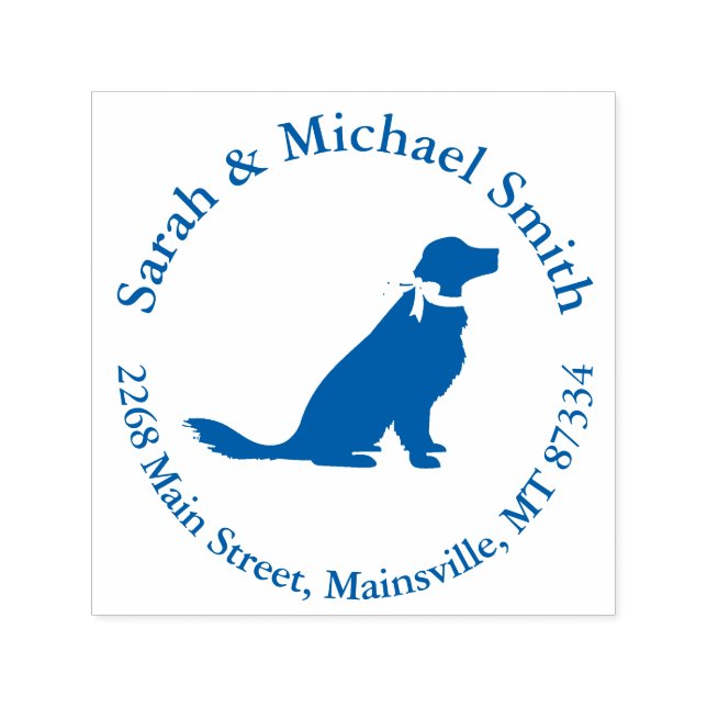 Golden Retriever Dog Baby Shower Self-inking Stamp (Design)
