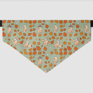 Golden Retriever Dog Bandana Halloween Floral Cute Pet Bandana Collar